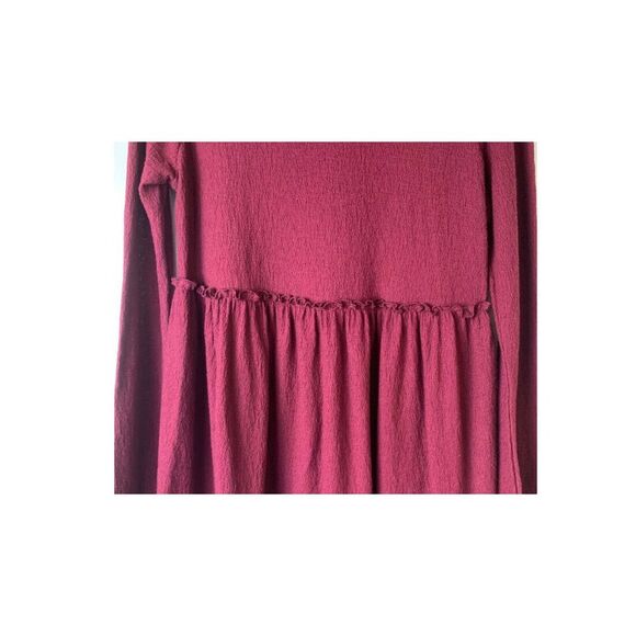 NWT! Isabel Maternity Long Sleeve Maroon Burgundy XS Shirt - Picture 2 of 5